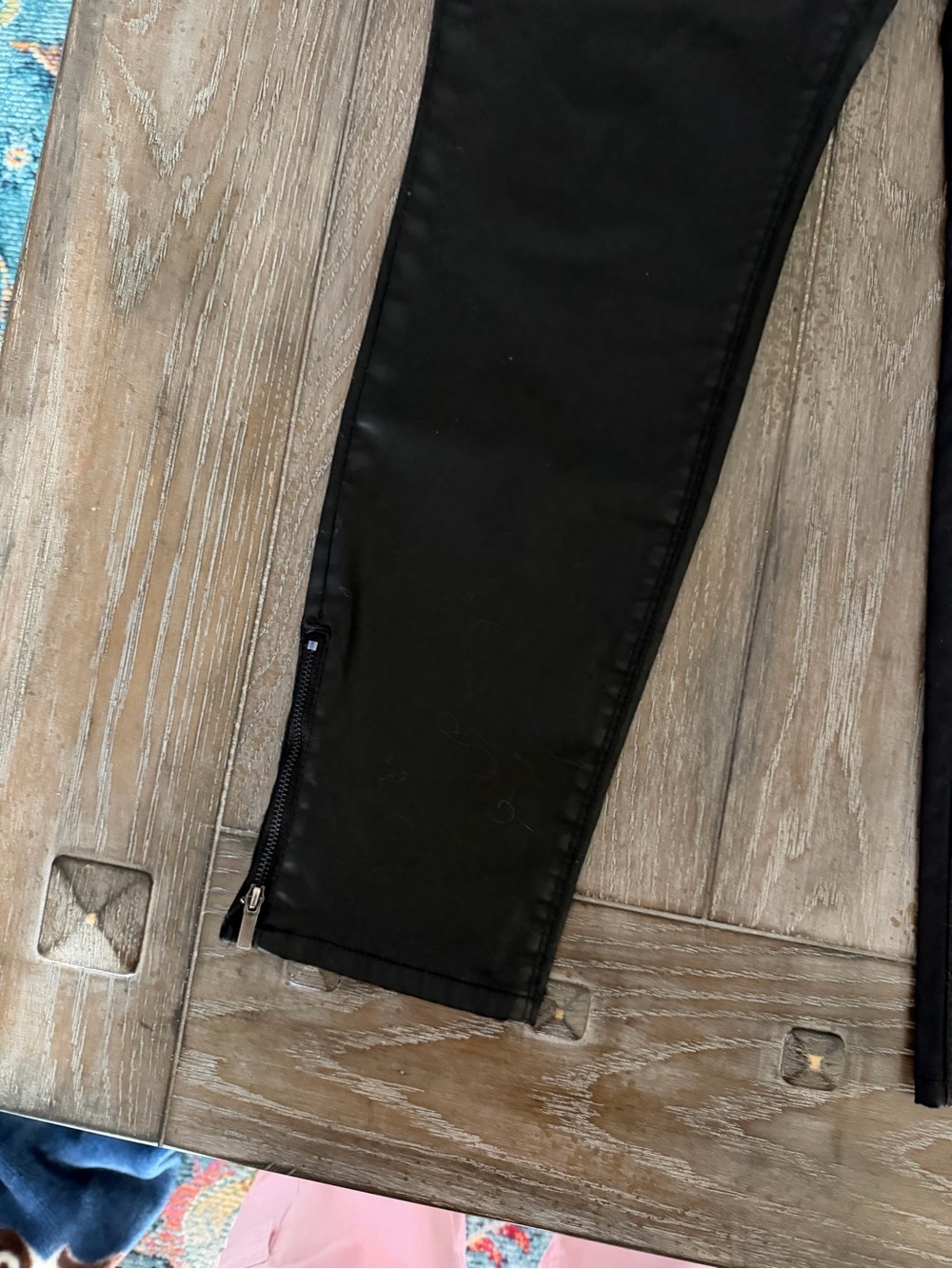 White House Black Market Black Coated Skimmer Pants - Picture 3 of 12